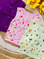 Cotton Muslin Jablas Pack: 6-12M